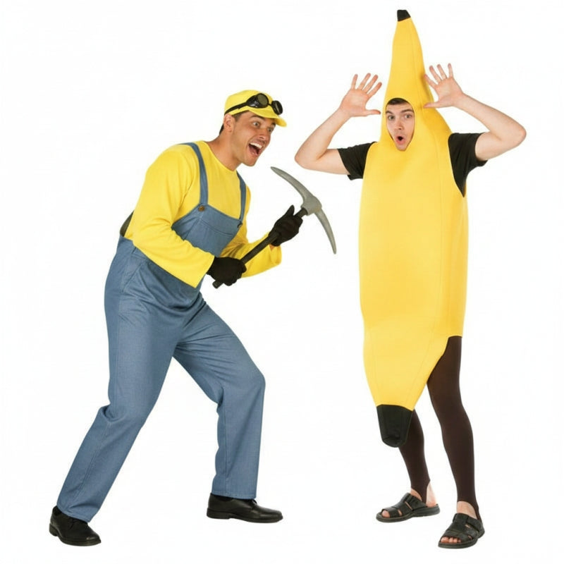 Banane Minion Paarkostüm für Erwachsene