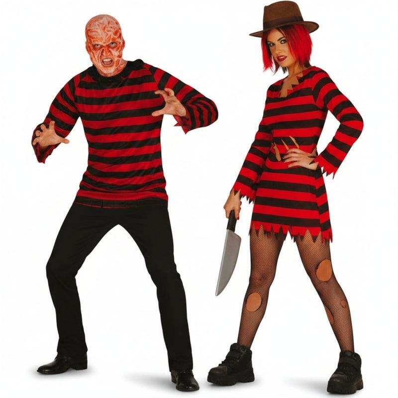 Freddy Krueger Paarkostüm für Erwachsene