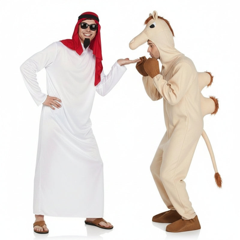 Arabischer Scheich und Kamel Paarkostüm für Erwachsene