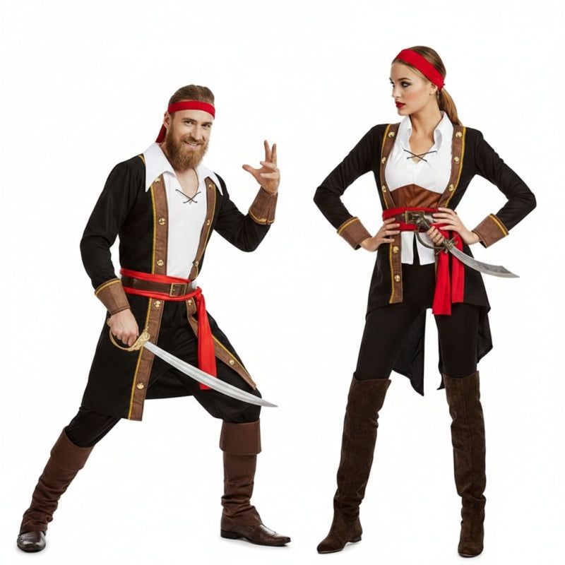 Piraten Kapitän Hook Paarkostüm für Erwachsene