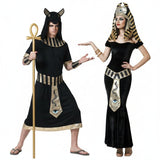 Ägyptische Könige Anubis Paarkostüm für Erwachsene