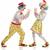 Clowns Bunte Clowns Paarkostüm für Erwachsene