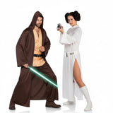 Qui-Gon Jinn und Prinzessin Leia Paarkostüm für Erwachsene