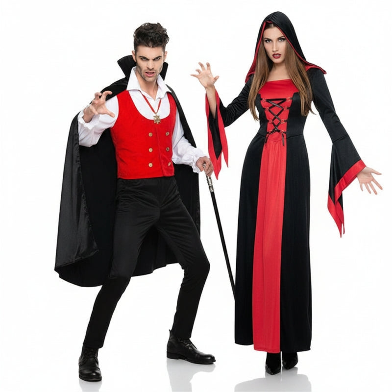 Sektiererische Vampire Paarkostüm für Erwachsene