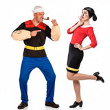 Popeye der Seemann und Olivia Paarkostüm für Erwachsene