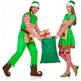 Weihnachtselfen Paarkostüm für Erwachsene