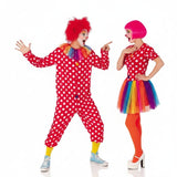 Clowns-Knöpfe Paarkostüm für Erwachsene