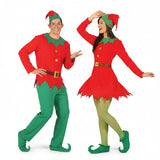Elfen und Weihnachtsmänner Paarkostüm für Erwachsene