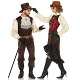 Viktorianischer Steampunk Paarkostüm für Erwachsene