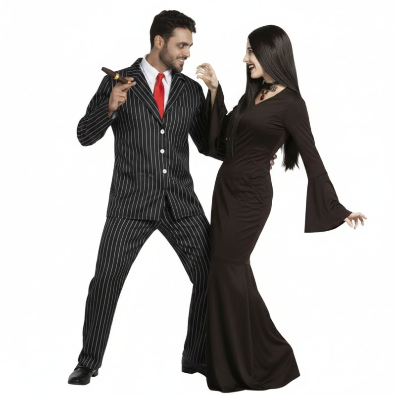 Familie Addams Paarkostüm für Erwachsene