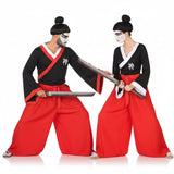 Samurai-Krieger Paarkostüm für Erwachsene