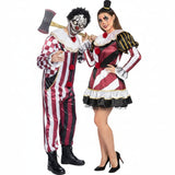 Böse Clowns Paarkostüm für Erwachsene