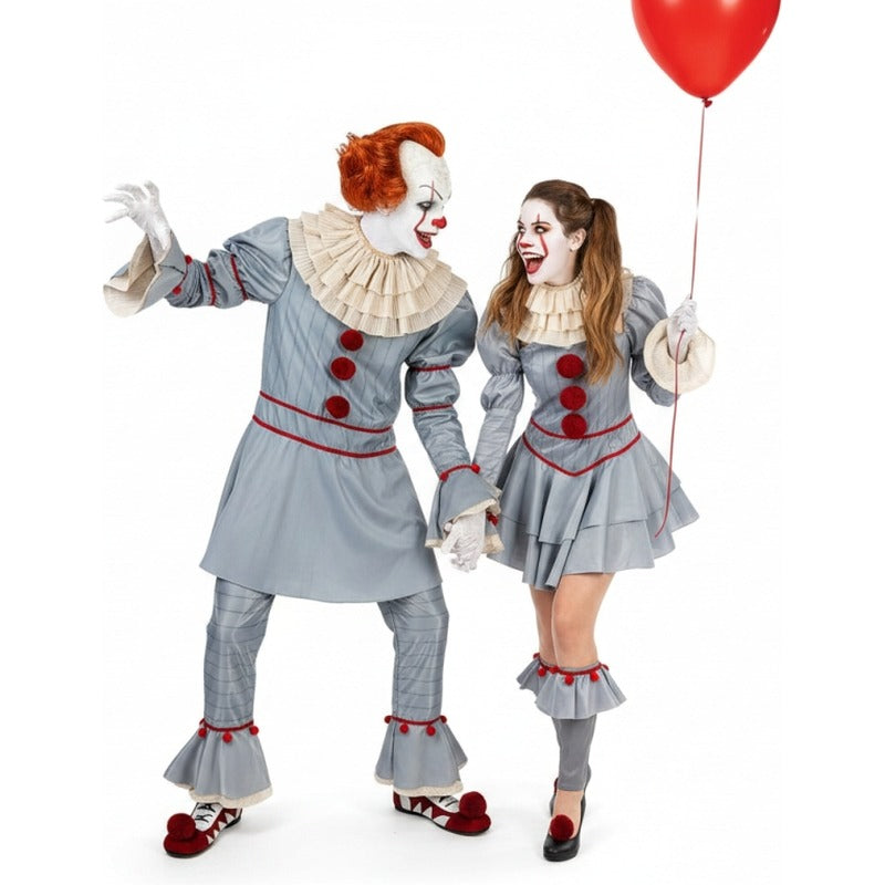 Clowns aus dem Film ES Kapitel 2 Paarkostüm für Erwachsene