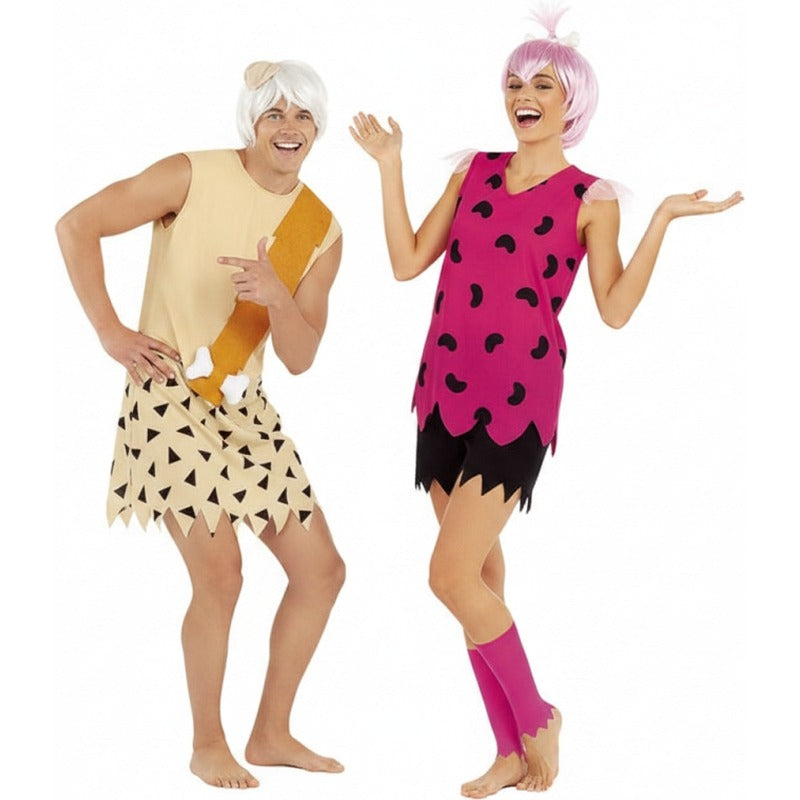 Bam Bam und Pebbles von Familie Feuerstein Paarkostüm für Erwachsene