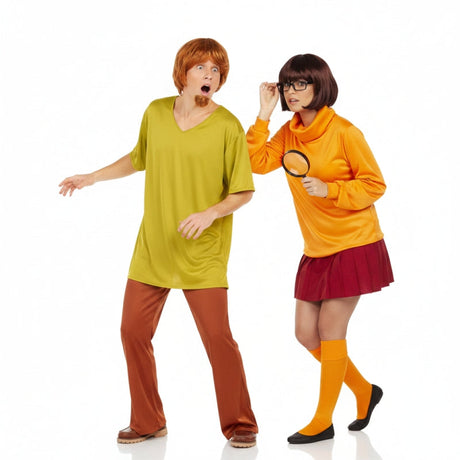 Shaggy Rogers und Velma aus Scooby-Doo Paarkostüm für Erwachsene