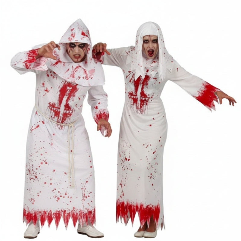 Satanischer Mönch und Nonne Paarkostüm für Erwachsene