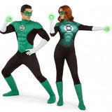 Superhelden Green Lantern Paarkostüm für Erwachsene