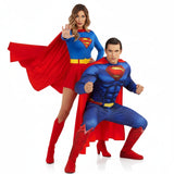 Superman und Supergirl aus Metropolis Paarkostüm für Erwachsene