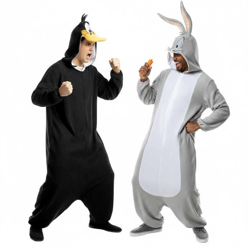 Bugs Bunny und Daffy Duck Paarkostüm für Erwachsene