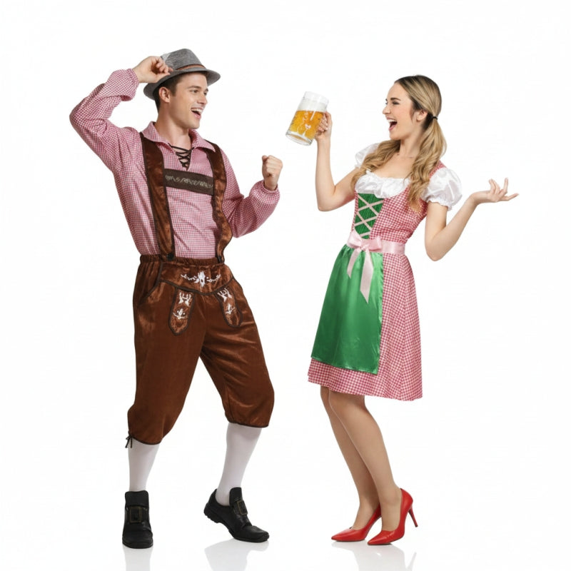 Klassische Oktoberfest-Bayern Paarkostüm für Erwachsene