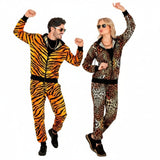 Animal-Print Jogginganzug Paarkostüm für Erwachsene
