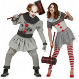 Terrorclowns Paarkostüm für Erwachsene