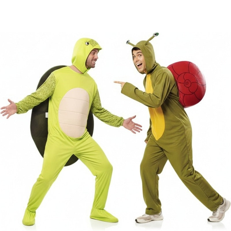 Schildkröte und Schnecke Paarkostüm für Erwachsene