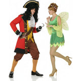 Kapitän Hook und Tinkerbell Paarkostüm für Erwachsene