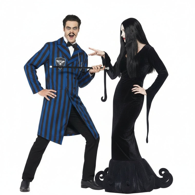Gomez und Morticia Addams Paarkostüm für Erwachsene