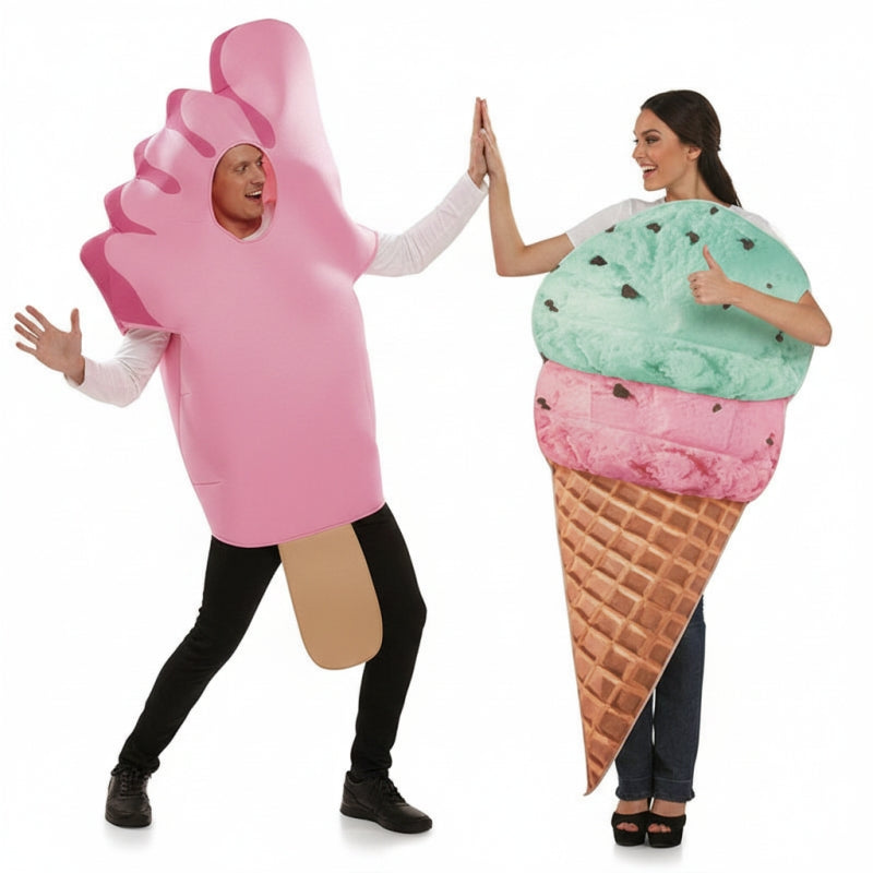 Eiscreme Paarkostüm für Erwachsene