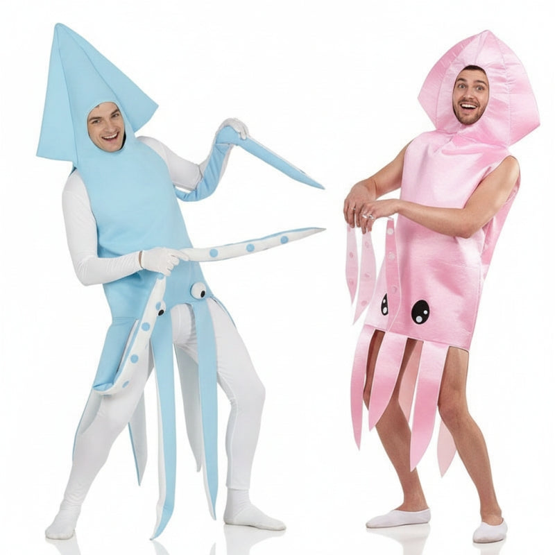 Tintenfisch Paarkostüm für Erwachsene