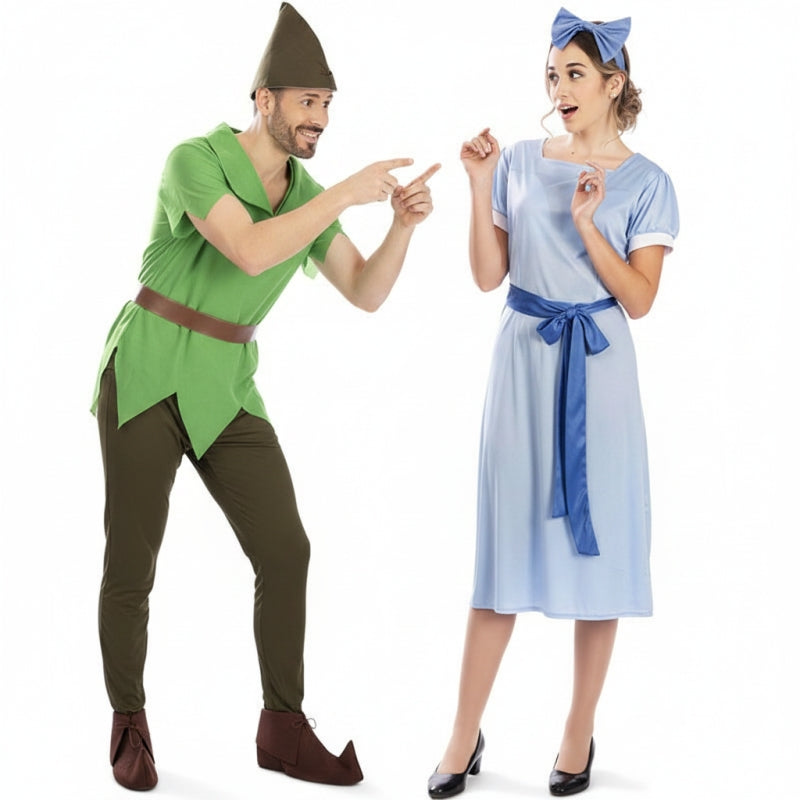 Peter Pan und Wendy Paarkostüm für Erwachsene
