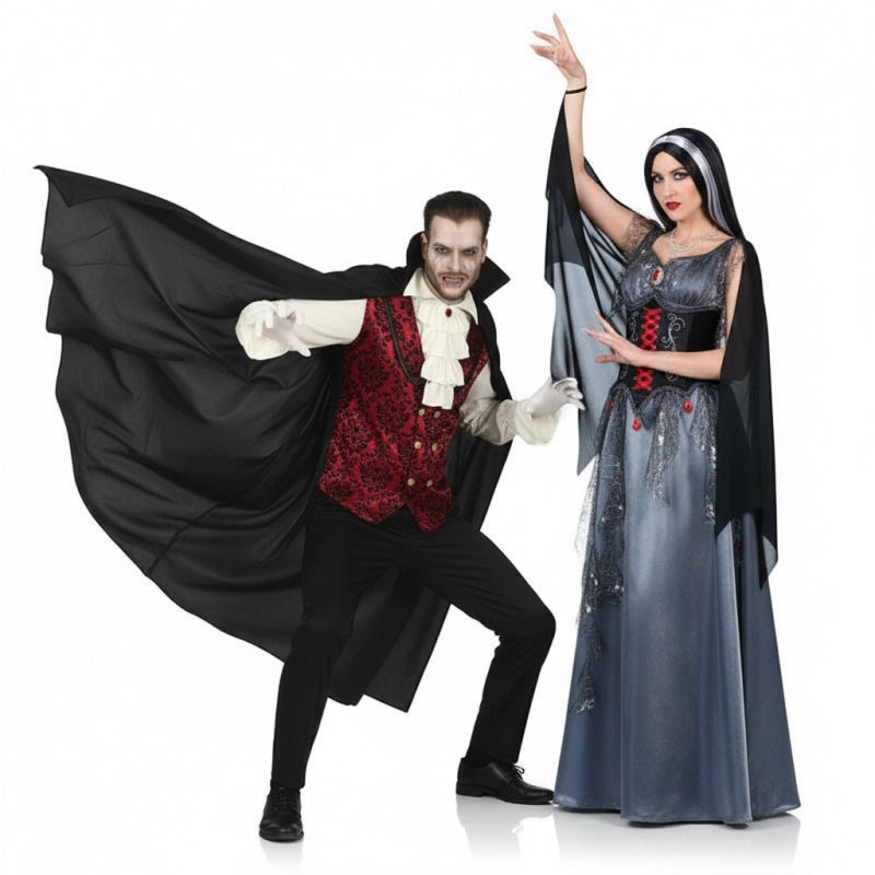 Graf Dracula und Vampirin Marishka Paarkostüm für Erwachsene