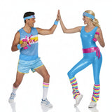 Barbie- und Ken-Sportler Paarkostüm für Erwachsene