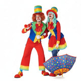 Clowns aus der Micolor-Werbung Paarkostüm für Erwachsene