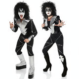 Rocker der Band Kiss Paarkostüm für Erwachsene