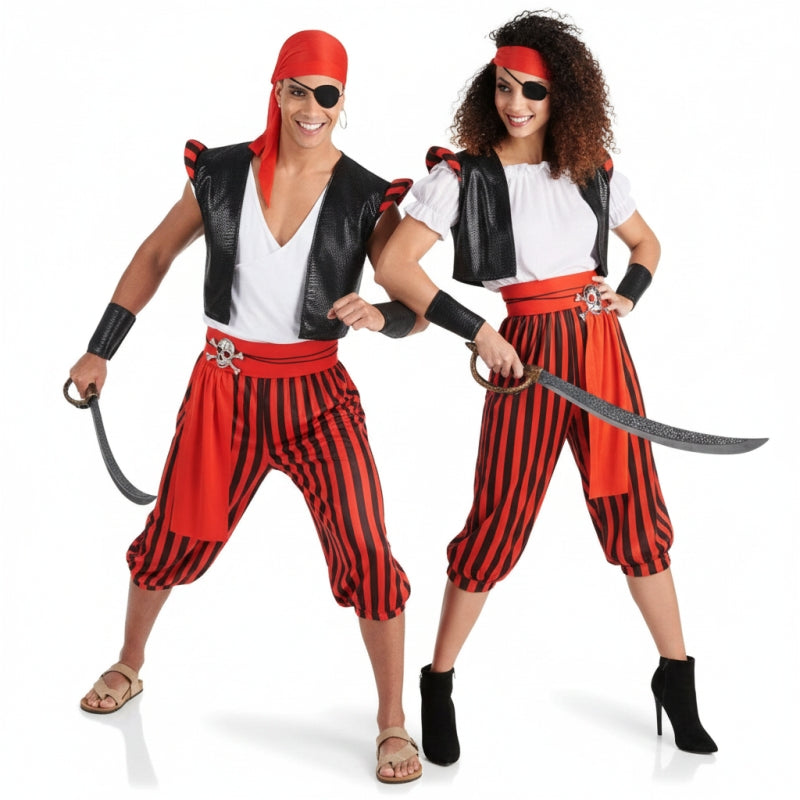 Piratenkrieger Paarkostüm für Erwachsene
