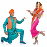 Bollywood-Hindu-Könige Paarkostüm für Erwachsene