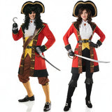 Kapitän Hook Piraten Paarkostüm für Erwachsene