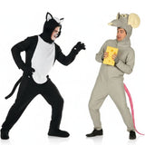 Katze und Ratte Paarkostüm für Erwachsene