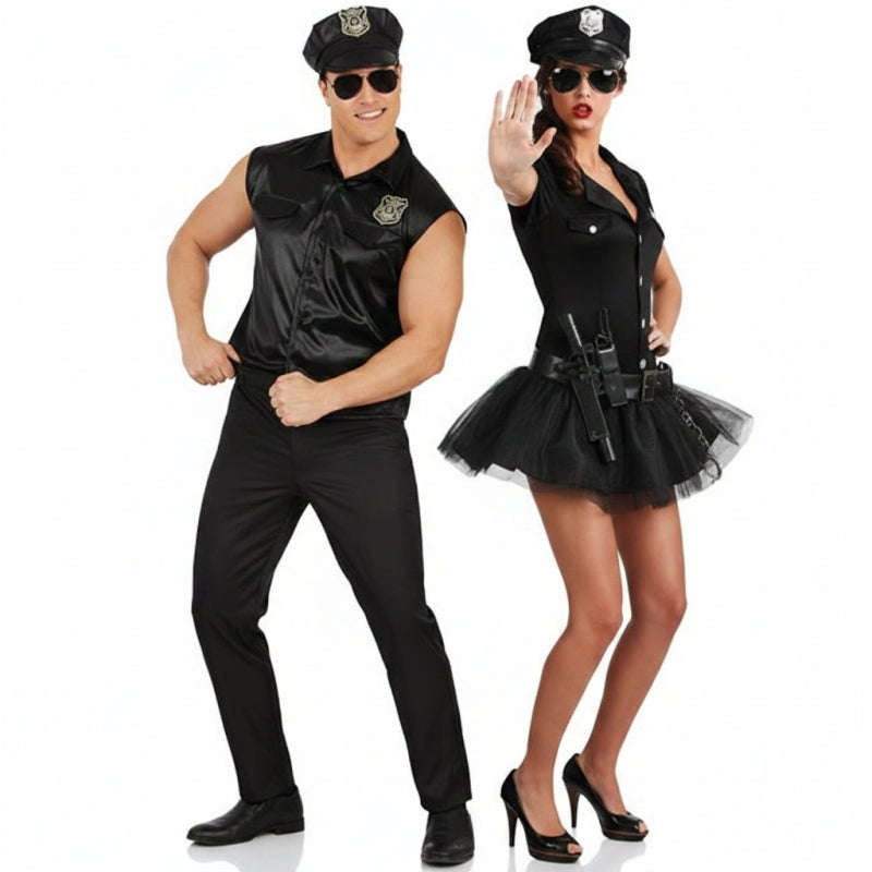 Sexy Polizisten Paarkostüm für Erwachsene