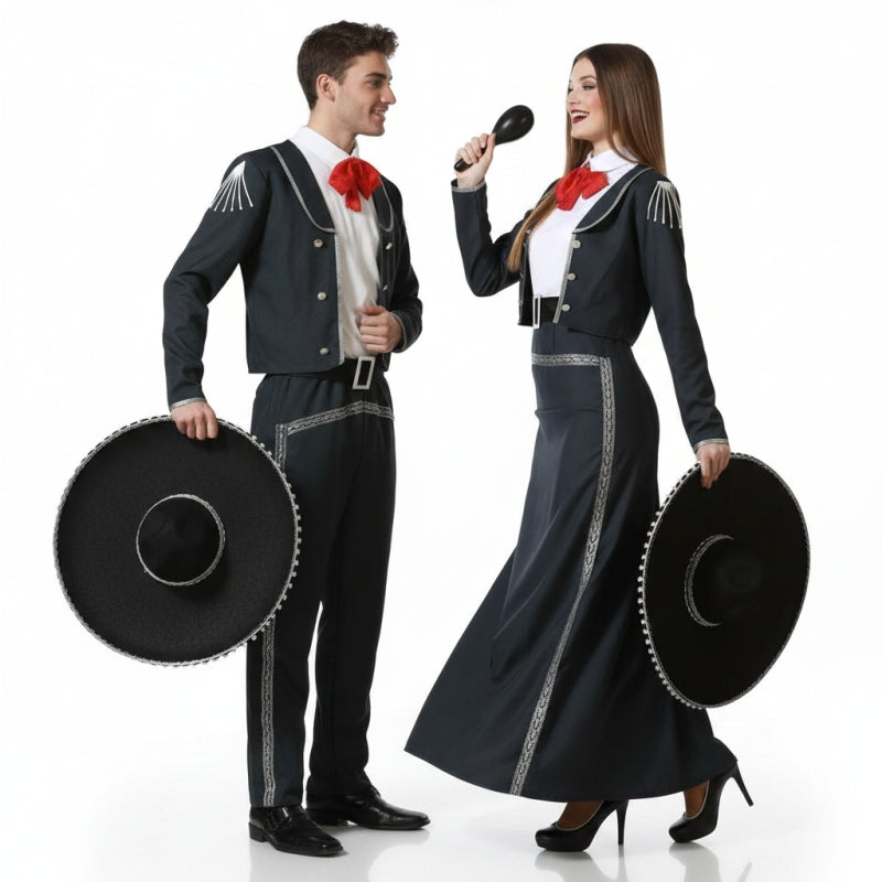 Mariachi-Sänger Paarkostüm für Erwachsene
