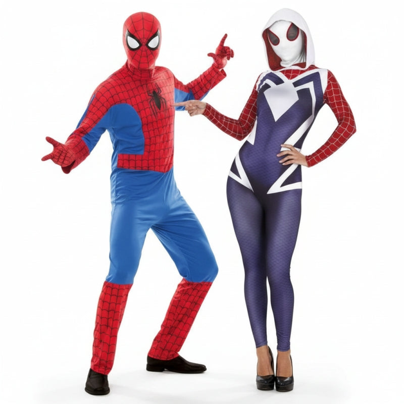 Super-Spinne Paarkostüm für Erwachsene