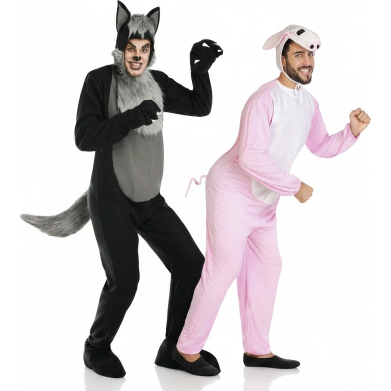 Das Märchen vom Wolf Paarkostüm für Erwachsene