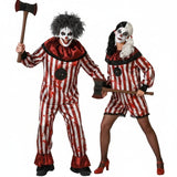 Blutige Clowns Paarkostüm für Erwachsene