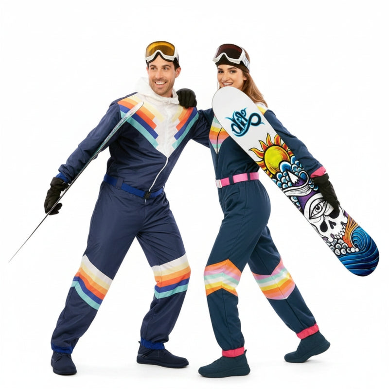 Snowboarder Paarkostüm für Erwachsene