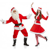 Weihnachtsmann Rot Paarkostüm für Erwachsene