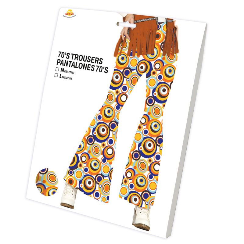 Pantalón de disfraz Años 70 para mujer Packaging