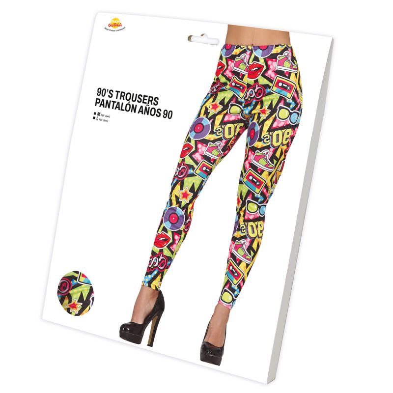 Pantalón de disfraz Años 90 para mujer Packaging