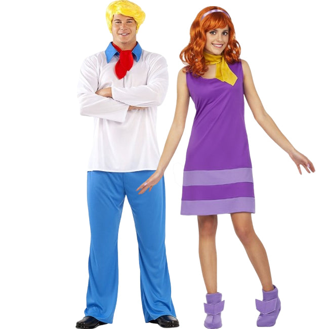 Fred Jones und Daphne aus Scooby-Doo Paarkostüm für Erwachsene